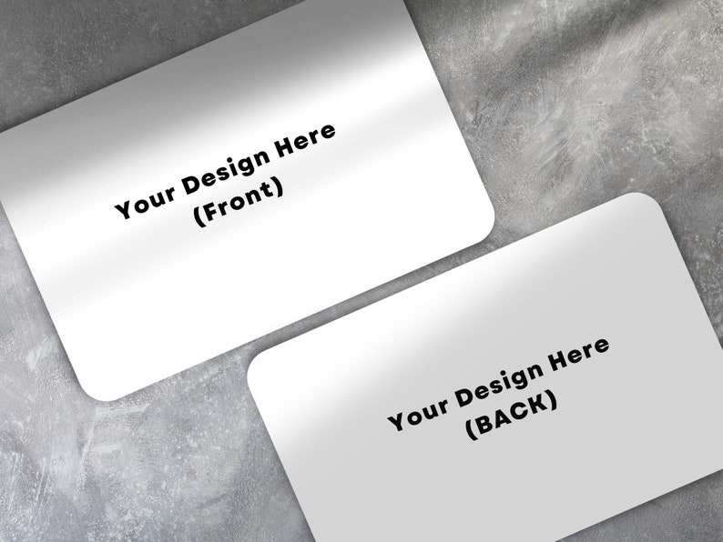 Printed Cards Personalised with Your Design Business Card, Loyalty Card, Thank You Card Double Sided Thick Premium Cardstock 350GSM Rounded