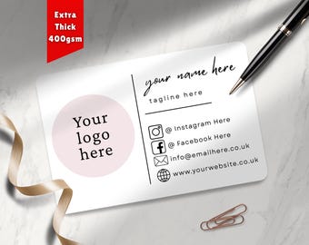Personalisierte einseitige Visitenkarten Minimalistisches Thema