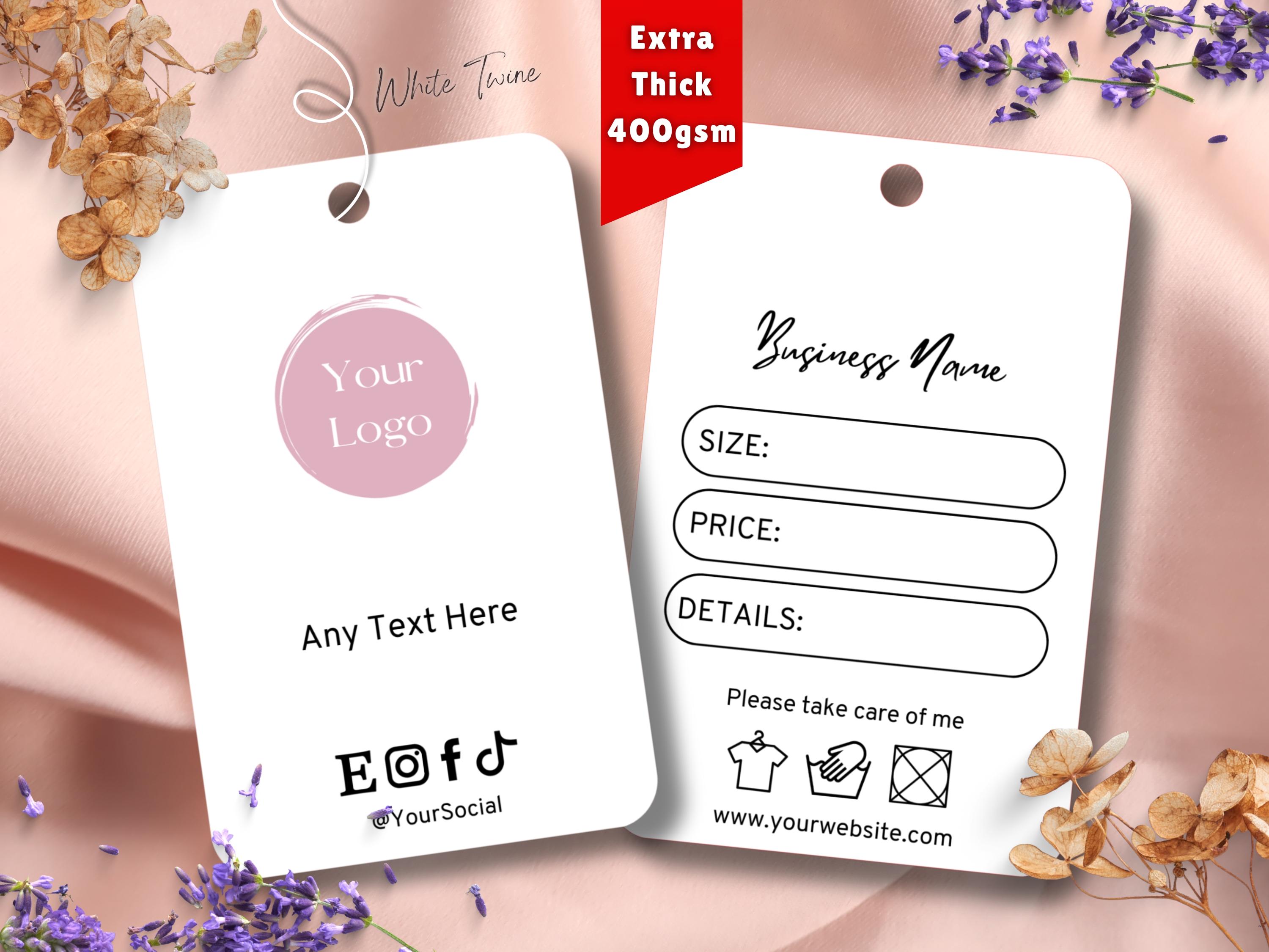 Printed Clothing Price Tags With Twine Rounded Simple Business printed-clothing-price-tags-with-twine-rounded-simple-business