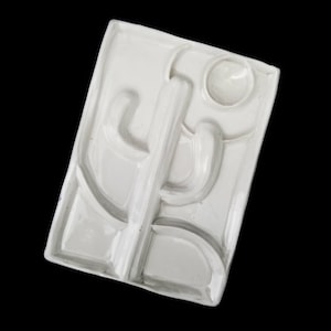 Cactus polymer clay watercolor paint palette for artist  | 7 wells || 3.5 | PP-001CACTI