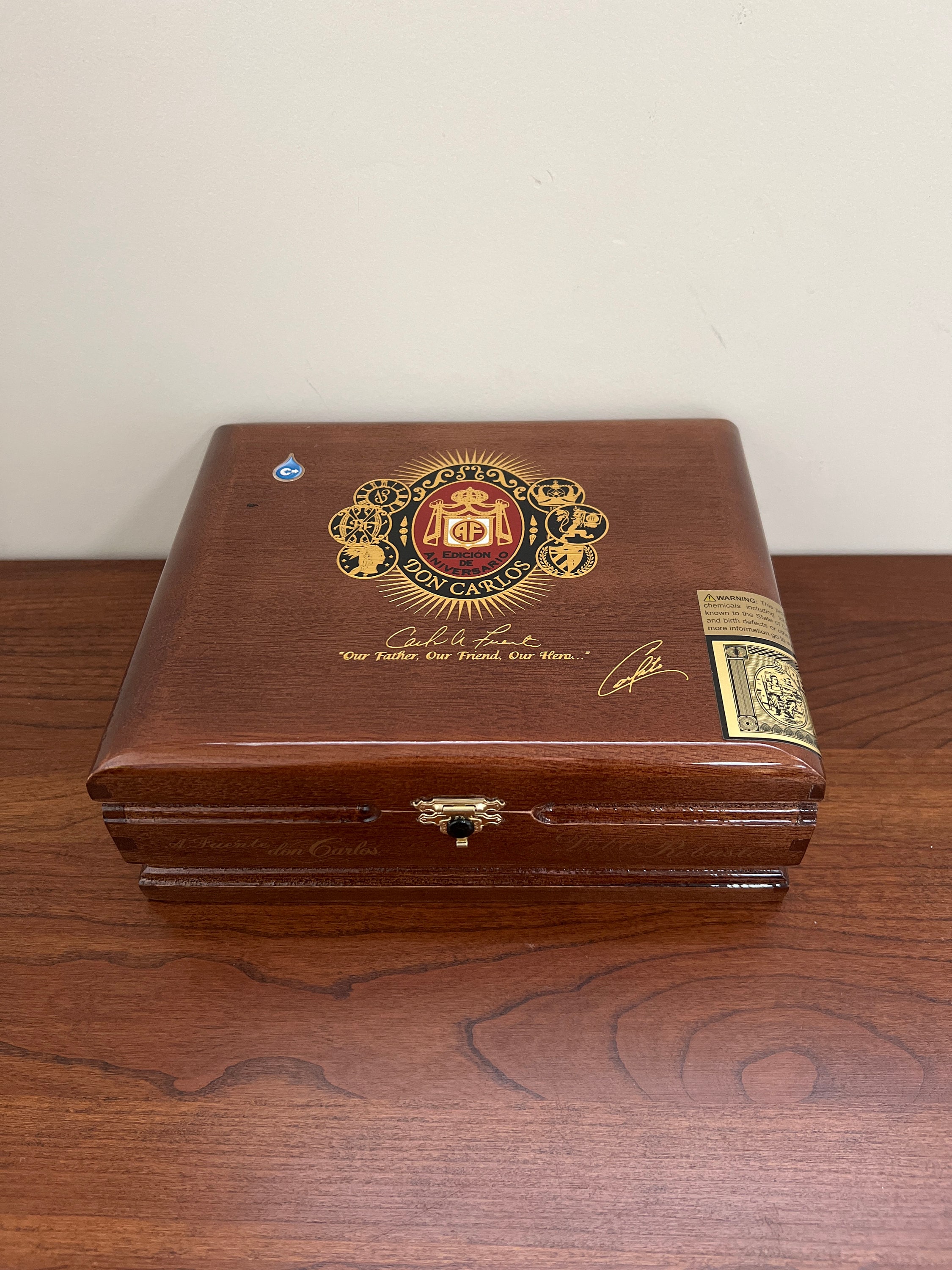 Empty Arturo Fuente Don Carlos Cigar Box - Etsy