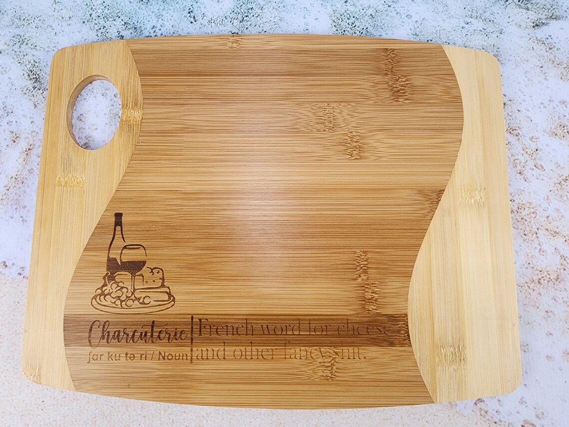 Cutting Board Charcuterie French Word for Cheese and Other Fancy Shit