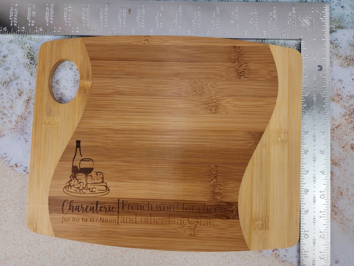 Cutting Board Charcuterie French Word for Cheese and Other Fancy Shit