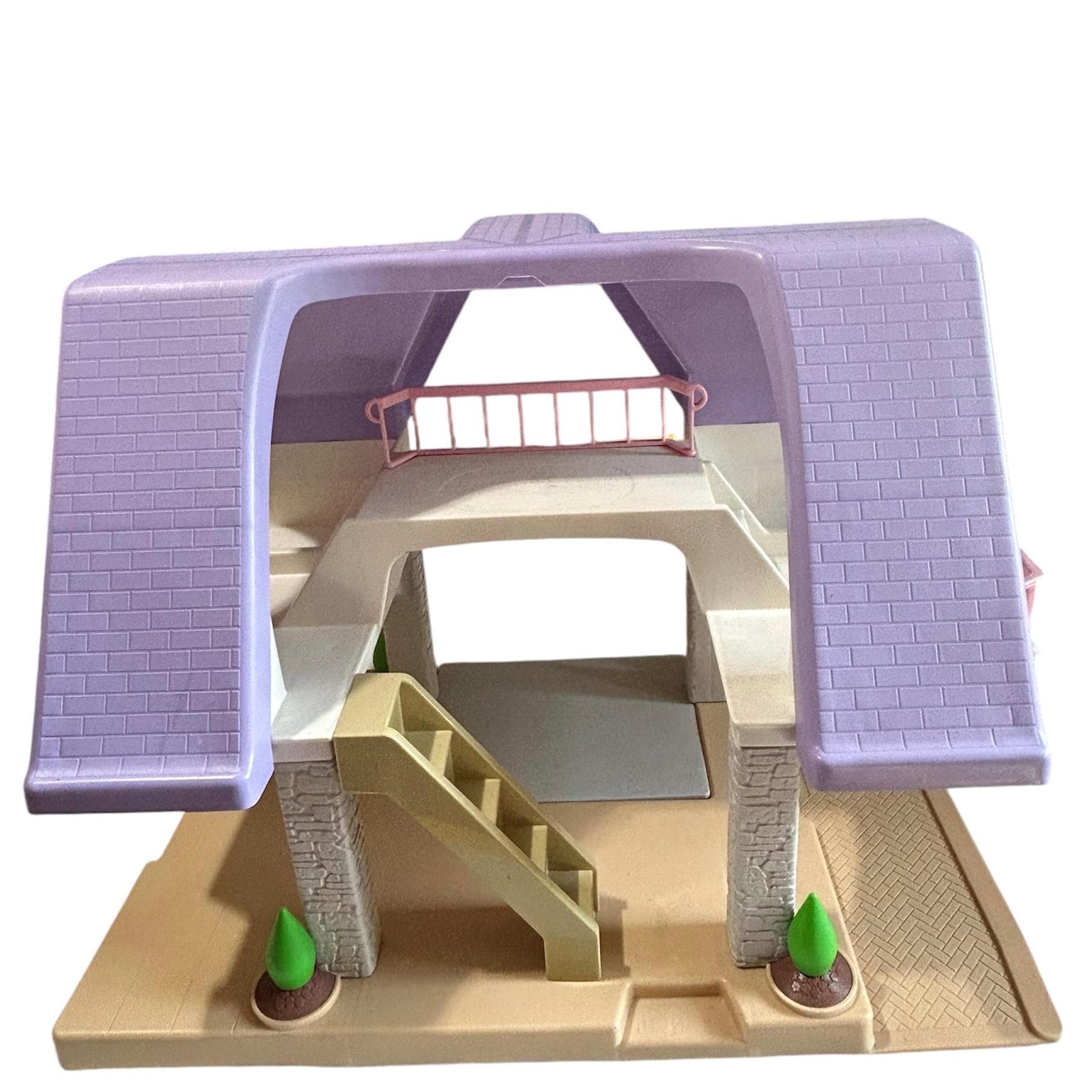 Vintage Dollhouse Little Tikes Purple Roof Two Story 1990s