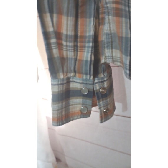 Vintage Hollister Mens Sz Medium Top Plaid Shirt … - image 10