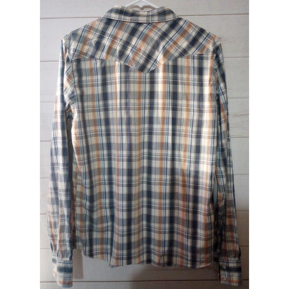 Vintage Hollister Mens Sz Medium Top Plaid Shirt … - image 8