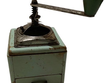 Vintage mechanical coffee grinder. 1950s-1960s Works.Kitchen decor Rustic Gift