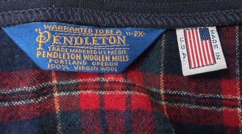 Vintage Pendleton Cardigan Sweater Plaid | Mens Size 2XL | V Neck Cabin Outdoors | 90s image 2