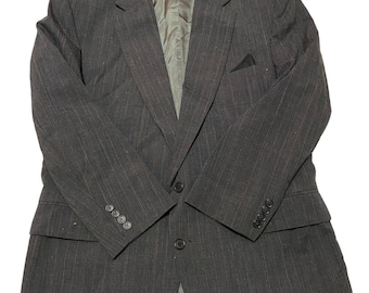 Vintage Hill & Archer Men's Suit Blazer And Pants With Pockets Retro Sport Coat Wedding Outfit Classic