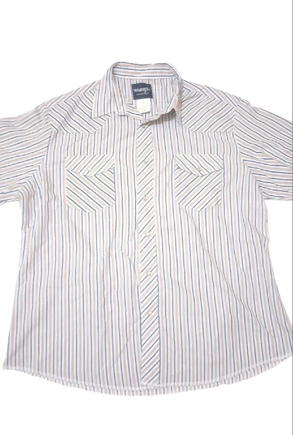 Vintage Wrangler Mens XL Shirt Button Up Top Weste