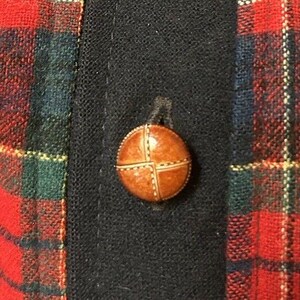 Vintage Pendleton Cardigan Sweater Plaid | Mens Size 2XL | V Neck Cabin Outdoors | 90s image 6