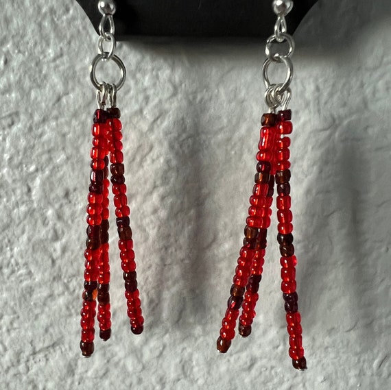 Harry Styles Cherry Beaded Earrings Etsy