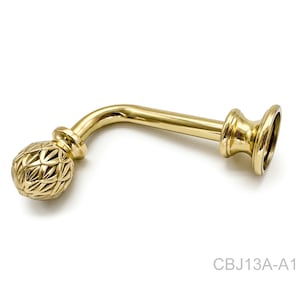 Pair of Brass Curtain Hooks, Brass Curtain Hooks, Curtain Ties, Metal Hooks.