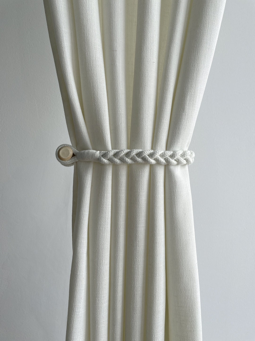 Curtain Tieback,cotton and Linen Curtain Ties, Curtain Ties, Magnet ...
