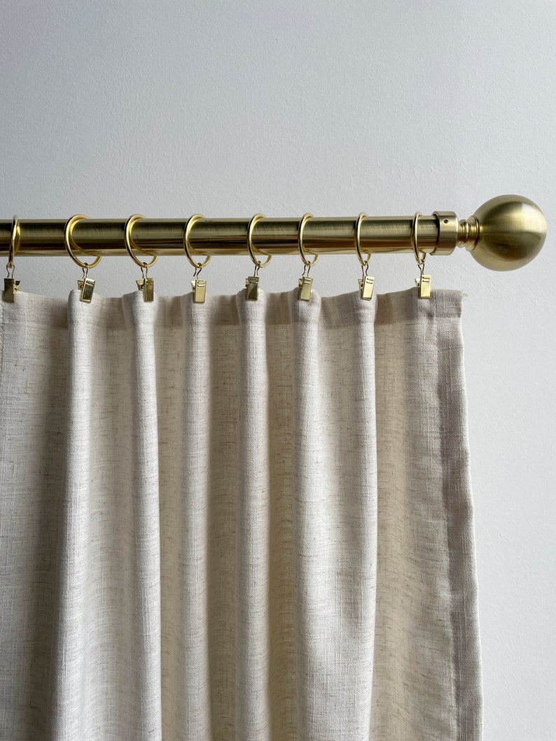 Gold Clip Curtain Ring, Stainless Steel Ring, Metal Ring, Curtain Clip Hanging Ring. (this price is for 10) image 4