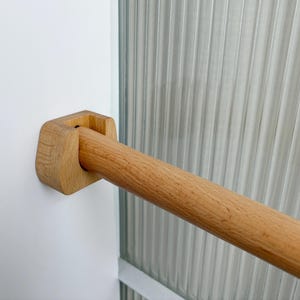 Wooden support rods, short curtain rods, wooden curtain rods, custom sizes, curtain rods, living room decoration.