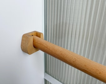 tendaggimania ® Wooden Curtain Rod - Diameter 35 mm