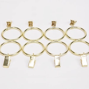 Gold Clip Curtain Ring, Stainless Steel Ring, Metal Ring, Curtain Clip Hanging Ring. (this price is for 10) image 7