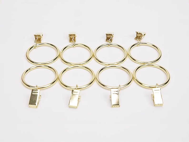 Gold Clip Curtain Ring, Stainless Steel Ring, Metal Ring, Curtain Clip Hanging Ring. (this price is for 10) image 7