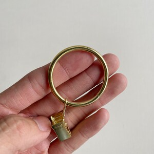 Gold Clip Curtain Ring, Stainless Steel Ring, Metal Ring, Curtain Clip Hanging Ring. (this price is for 10) image 6
