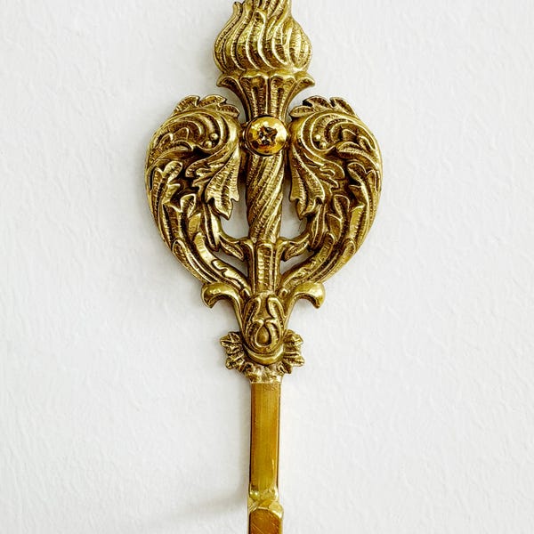Kunstvoller Vintage Messing Wandhaken