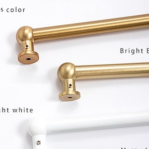 Brass Door Curtain Rods, Curtain Rods, Custom Sizes, Door Rods, Metal Rods. (Price is 1 piece)