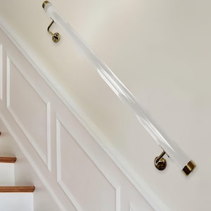 Acrylic transparent handrail, staircase handrail, crystal handrail, staircase hardware hardware.