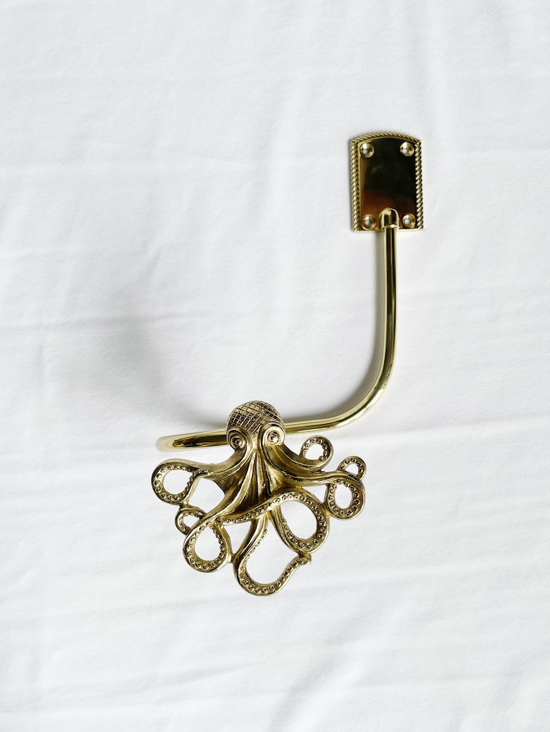 Octopus Curtain Hooks, Gold Curtain Hooks, Brass Hooks. - Etsy