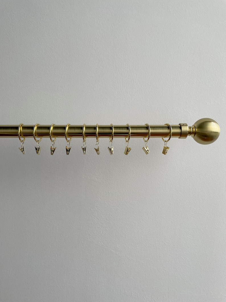 Gold Clip Curtain Ring, Stainless Steel Ring, Metal Ring, Curtain Clip Hanging Ring. (this price is for 10) image 3