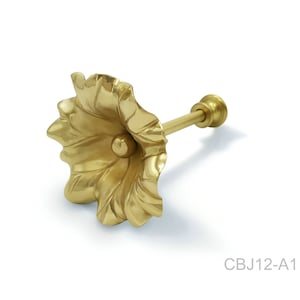 Floral Brass Curtain Hooks, Antique Brass, Home Decor Hooks, Curtain Hooks, Curtain Ties.