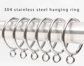 Stainless Steel Metal Curtain Rings, Metal Rings, Curtain Rod Rings, Hanger Rings.