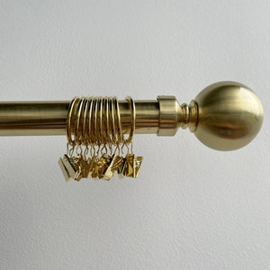 Gold Clip Curtain Ring, Stainless Steel Ring, Metal Ring, Curtain Clip Hanging Ring. (this price is for 10) image 2