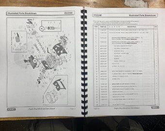 Fits EZGO -Printed - 1992-2007 Golf Cart Engine Technical Workshop Repair & Service Parts Manual 295cc 350cc