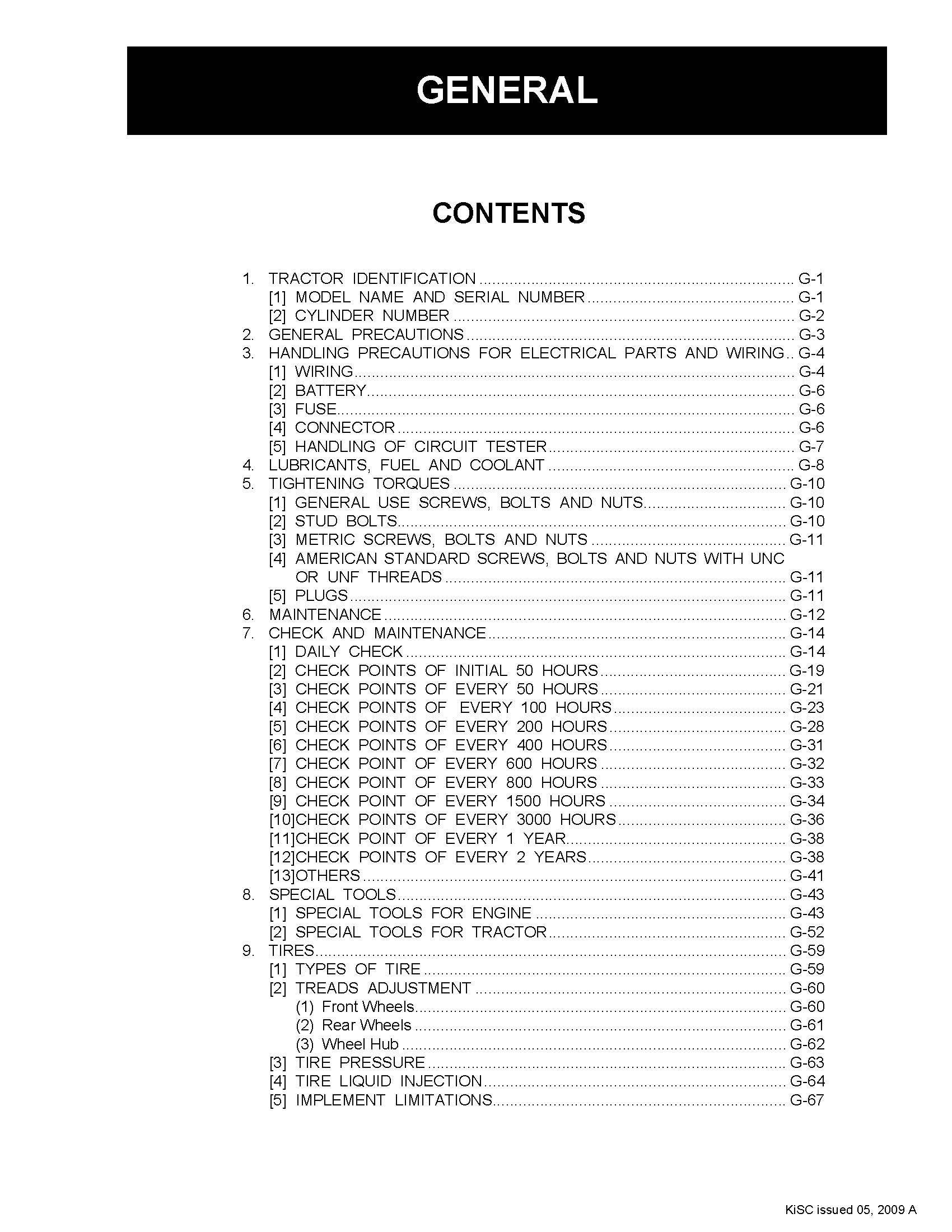 DIESEL TRACTOR Repair Manual Kubota MX4700 MX5100 2WD & 4WD Etsy