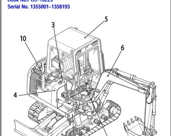 035 Hydraulic Excavator Service Parts Manual Takeuchi TB035