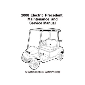 Fits Club Car - 2008 Precedent IQ Excel System Electric Golf Cart Workshop Manual 3731C