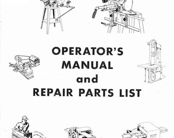Manual de instrucciones del operador modelo 1055 Sharp-All