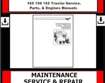Passend für Massey Ferguson - 165 150 165 TRAKTOR Service-Handbuch, Teile, Maschinenhandbücher