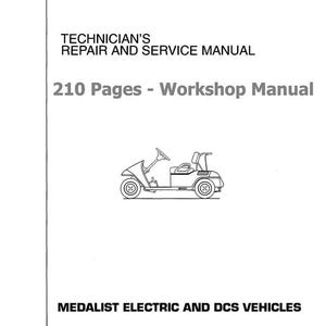 Fits EZGO Service Manual 1996 Golf Cart - Medalist Electric fits EZGo