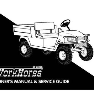 Fits EZGO  2003 Workhorse Operator & Service Manual Fits  ST Series