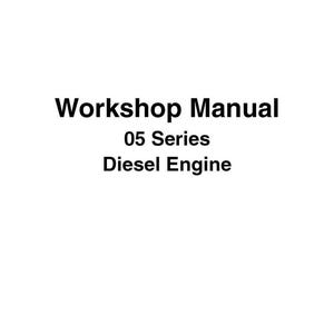 Fits Kubota - 1996 05 Series D1105 V1505 Diesel Engine Workshop Manual