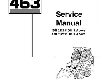 Fits Bobcat - 463 Skid Steer Service Repair Manual 522111001 & above 52221100
