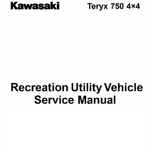 2008 Technical  Repair Shop Service Manual  TERYX 750 4x4