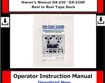 AKAI GX-266D Stereo Tape Deck Operator's Manual 23 Pages English