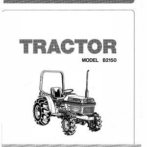 Paper Manual - 2150 Tractor Operator Maintenance Instruction Manual  B2150