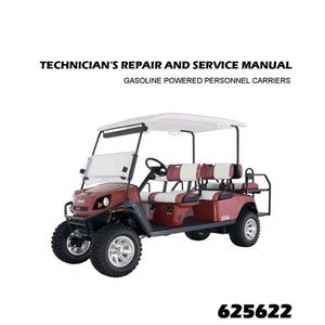 Pasuje do Club Car - 2012 L6 i S6 256 Express Gas Golf Cart Technical Workshop Repair Manual
