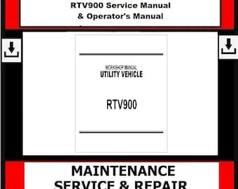 Kubota - RTV900 Service Manual & Operators Manual
