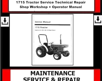 Fits Ford - 1715 Tractor Service Manual Technical Repair Shop Workshop + Operator Manual