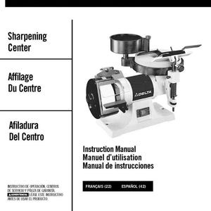 Fits Delta - 23-710 Sharpening Center Instruction Manual