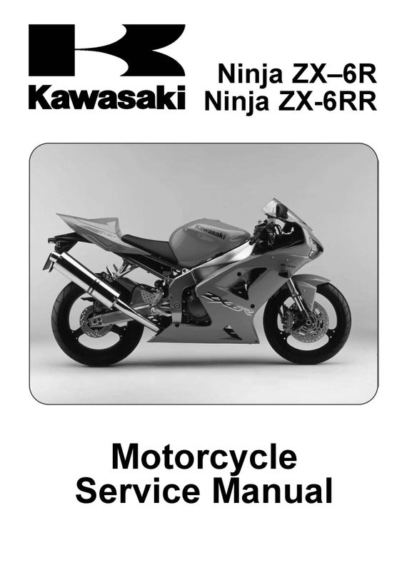 Kawasaki Ninja ZX-6R サービスマニュアル Download Now - 2003 2004 Maintenance Service Repair Manual ZX6R